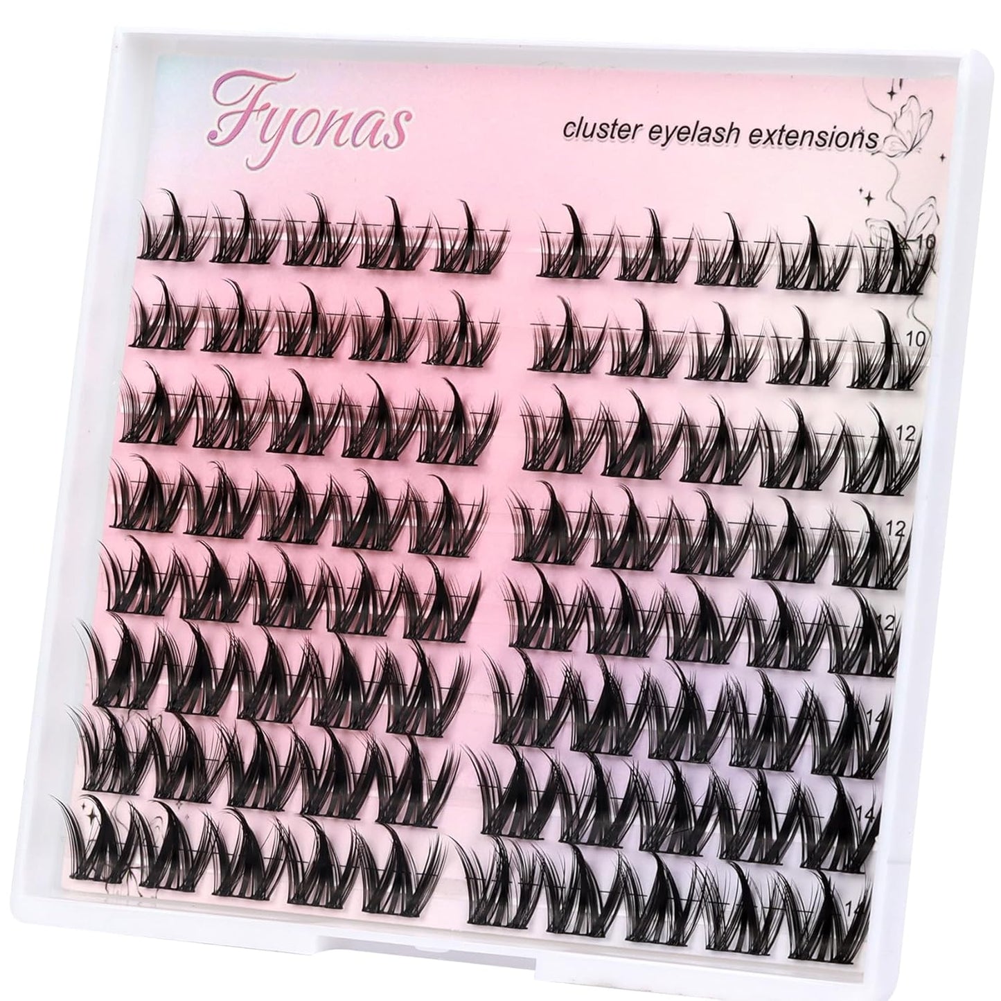 Manga Eyelash Clusters - Spiky Individual Lashes for Volume & Cosplay | 80Pcs C Curl