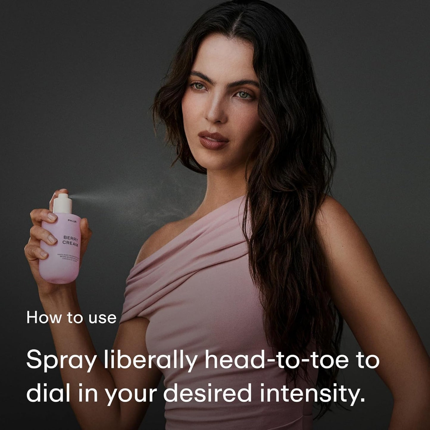 PHLUR Berry Cream Body Mist - Sweet Berries & Vanilla Perfume Spray | 8 Fl Oz