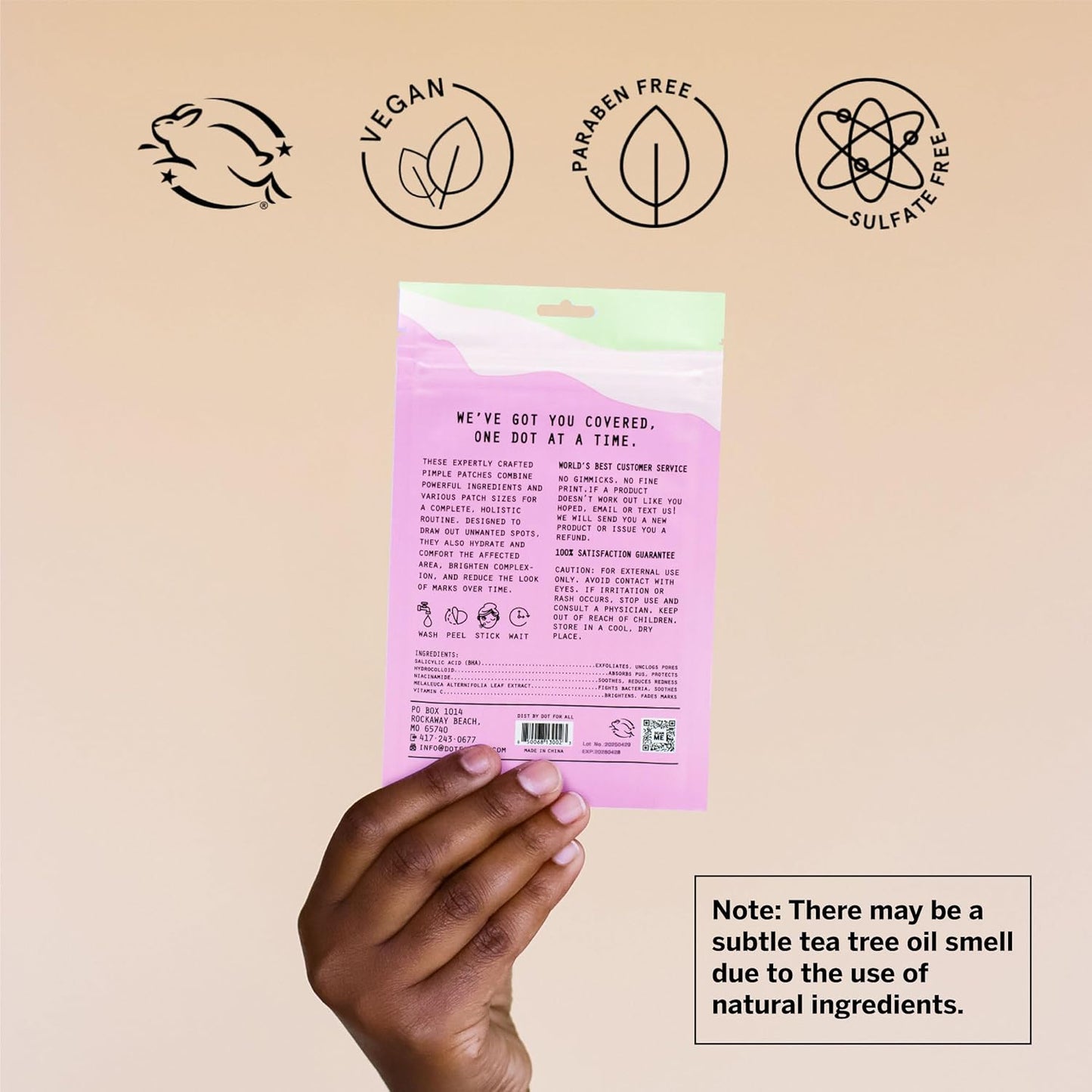 Pixie Hydrocolloid Pimple Patches - Invisible Acne Treatment with Salicylic Acid & Tea Tree Oil | Ultra-Thin, 36 Count (8 & 12mm)