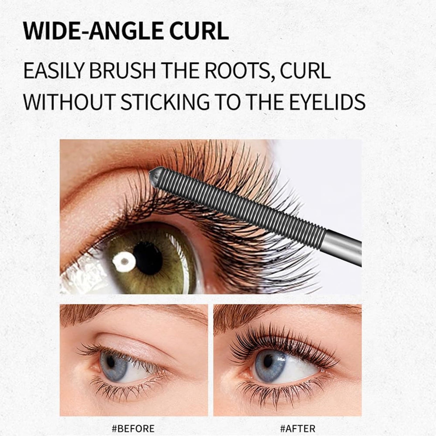Iron Wand Mascara, Long Lasting Waterproof Mascara (3.5g)