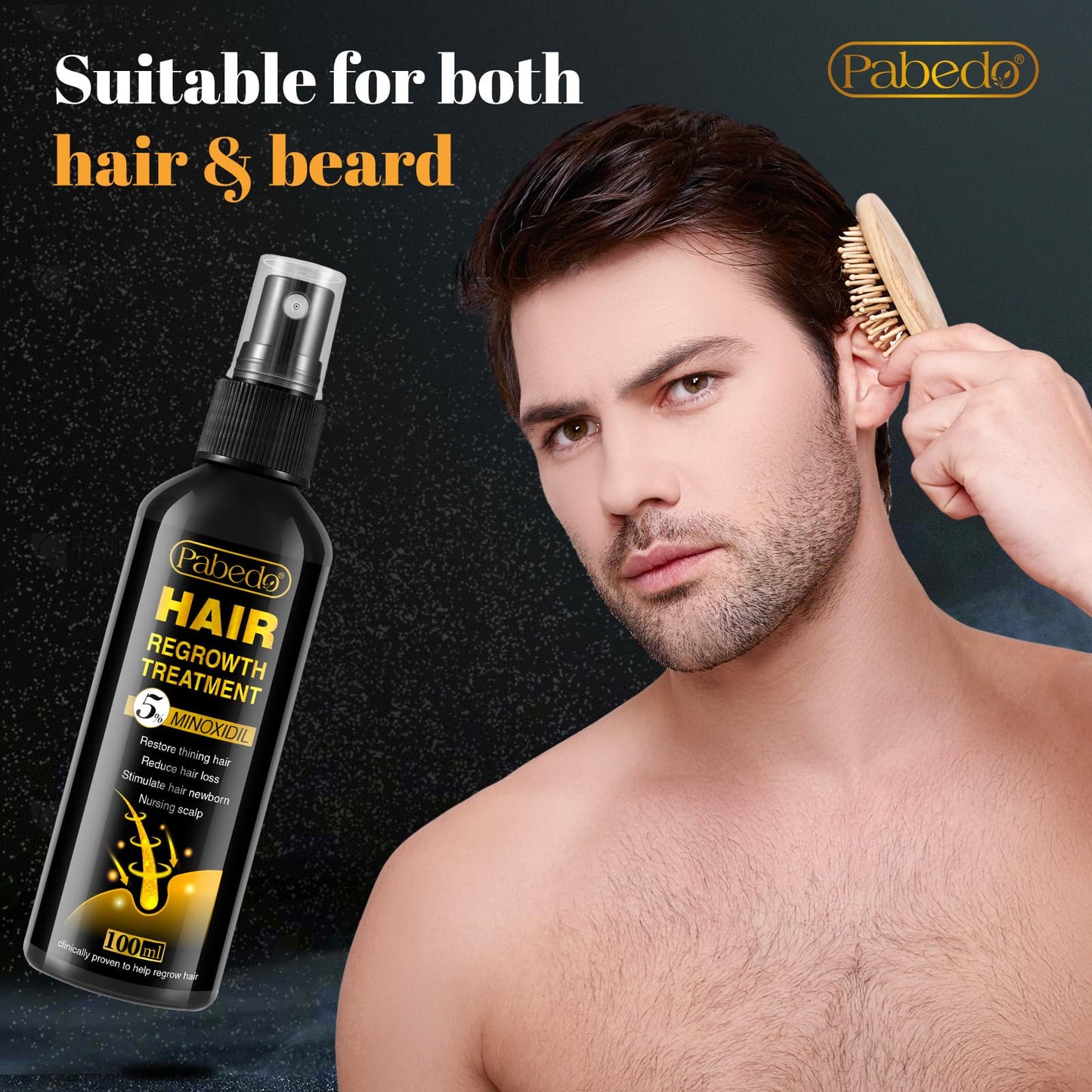 NATURE ZIRAN Hair Growth Serum - 5% Minoxidil for Men and Women, Unscented Foam for Hair growth, Natural Hair Growth Thickening Treatment