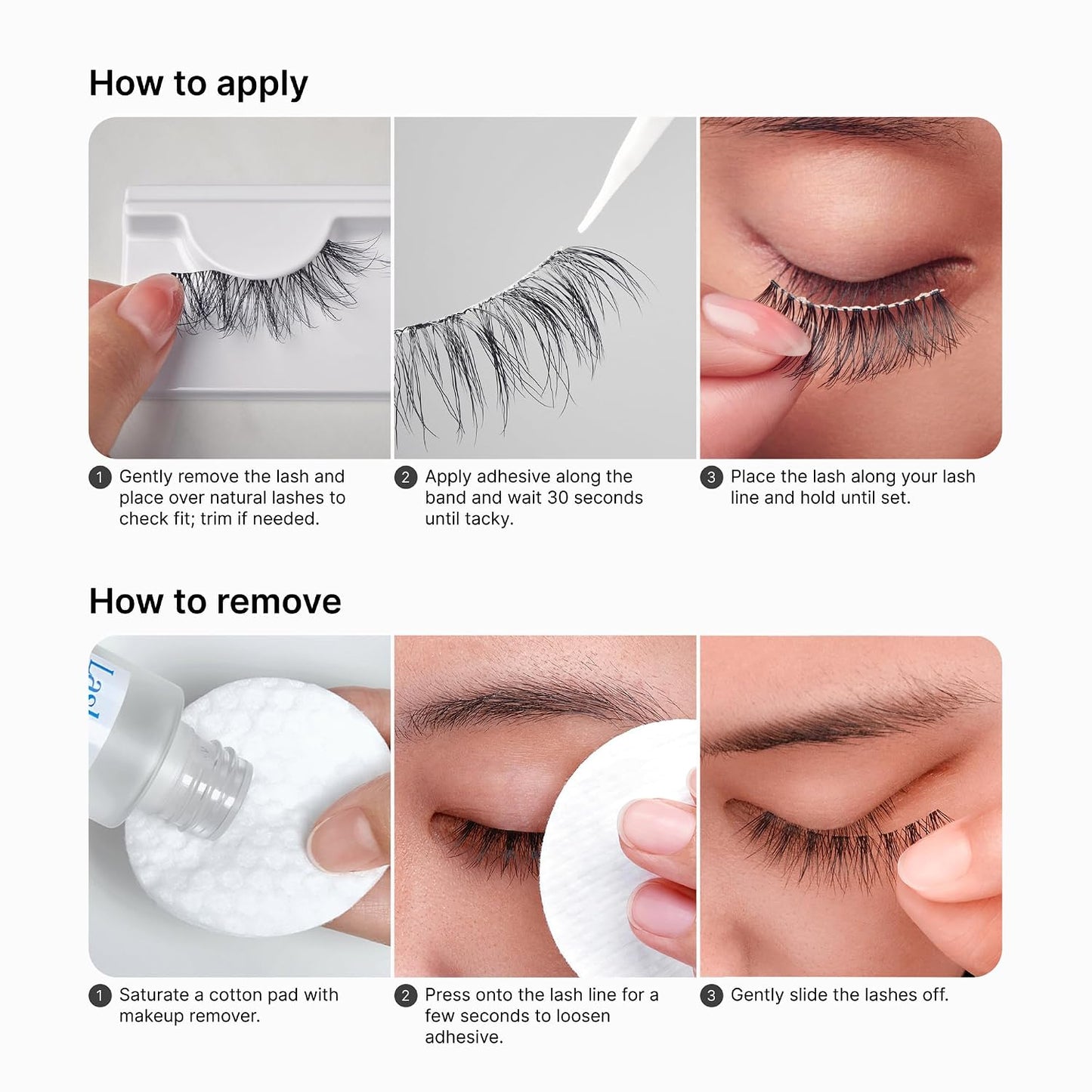 False Eyelashes - Nude Blazer Cluster Trio, 8mm-14mm | 60 Easy-to-Apply, Reusable Clusters
