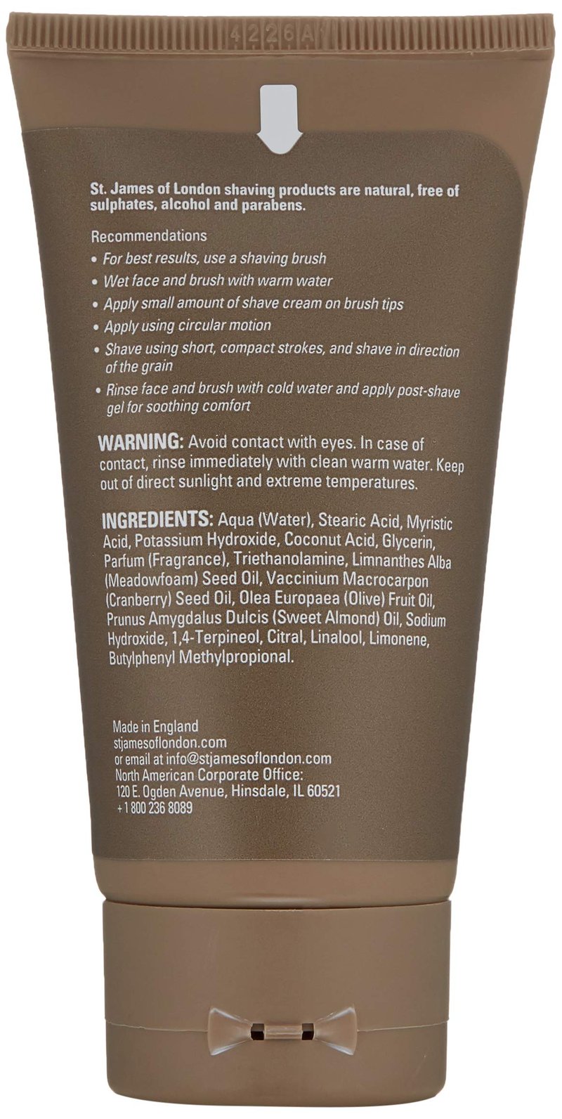 St James of London Black Pepper & Lime Cream Tube. 2.5oz