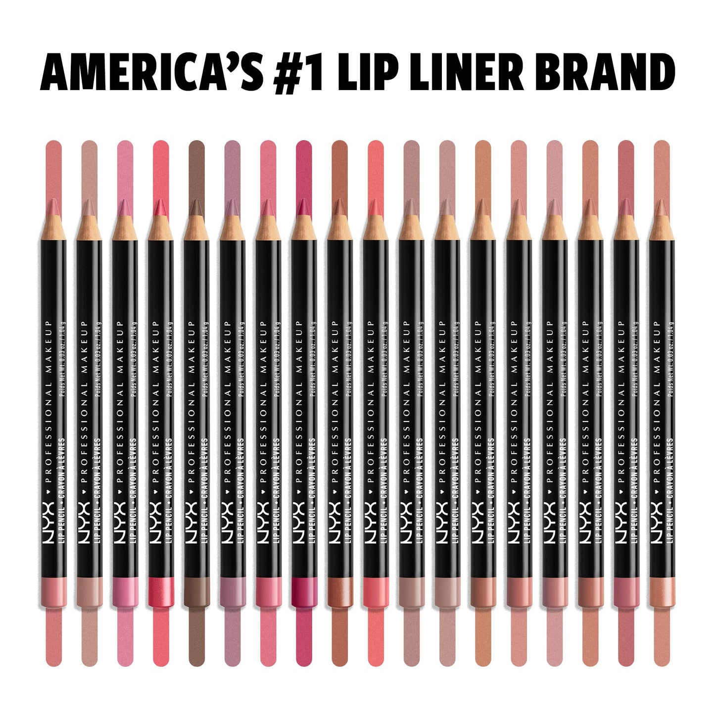 NYX PROFESSIONAL MAKEUP Slim Lip Pencil, Long-Lasting Creamy Lip Liner - Hot Red (Pack of 2)