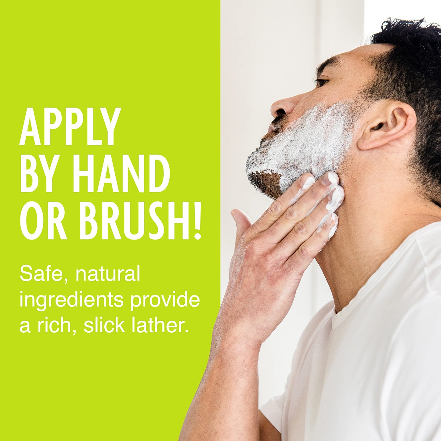 Pacific Shaving Company Natural Shaving Cream - Shea Butter + Vitamin E Shave Cream for Hydrated Sensitive Skin - Clean Formula for a Smooth, Anti-Redness + Irritation-Free Shave Cream (7 Oz)