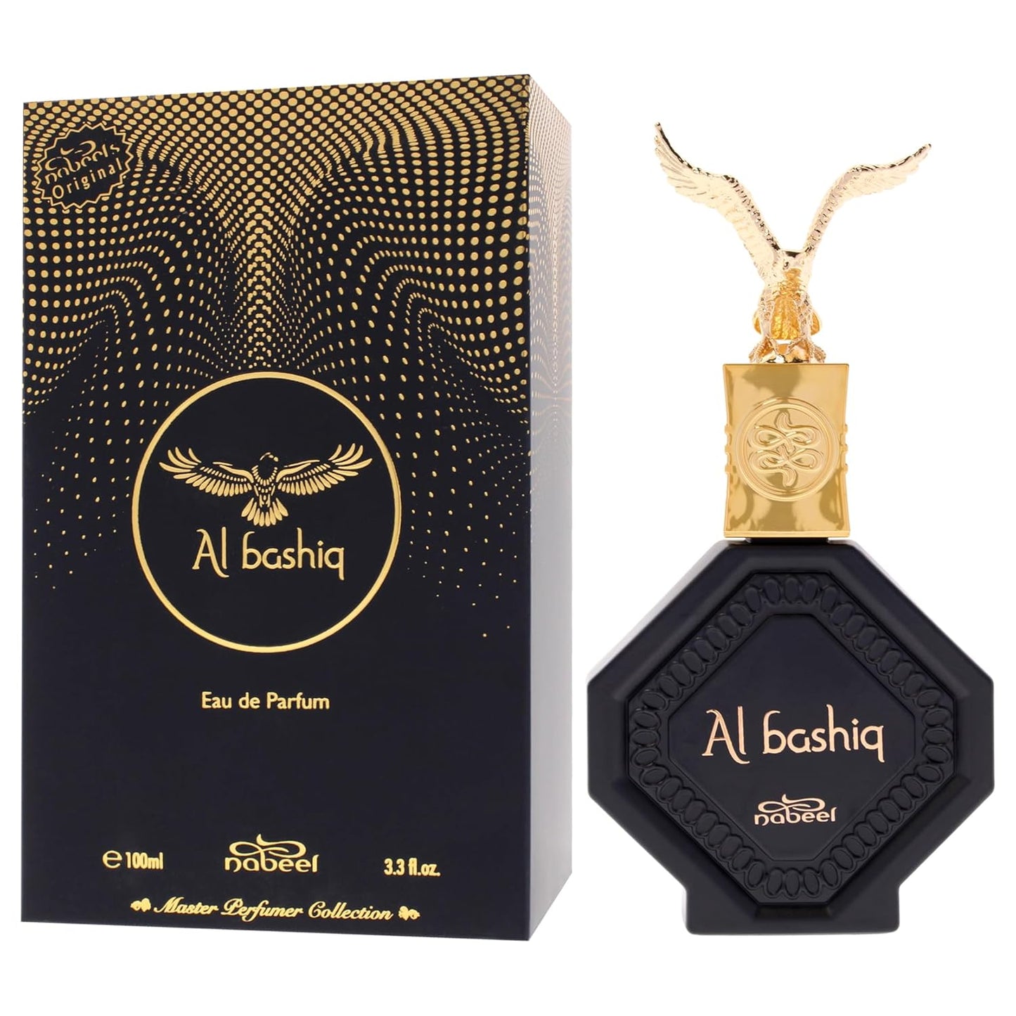 Nabeel Master Perfumer Collection - Al Bashiq Unisex Arabian Perfume | Leather, Incense & Saffron Scent - 3.3 oz EDP Spray