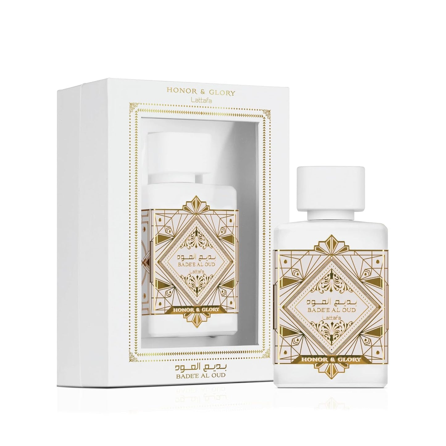 Lattafa Bade'e Al Oud Honor & Glory Eau de Parfum - Fruity Vanilla & Warm Spicy Notes | 3.40 oz / 100 ml