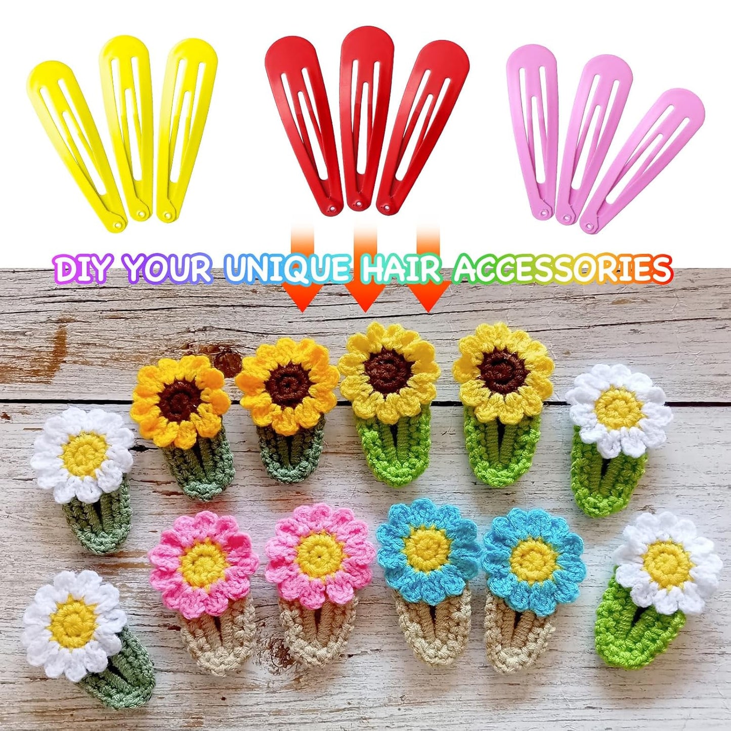 Colorful Snap Hair Clips - 150 Pcs in 50 Colors | 2-Inch Non-Slip Barrettes for Girls & Women with Storage Case