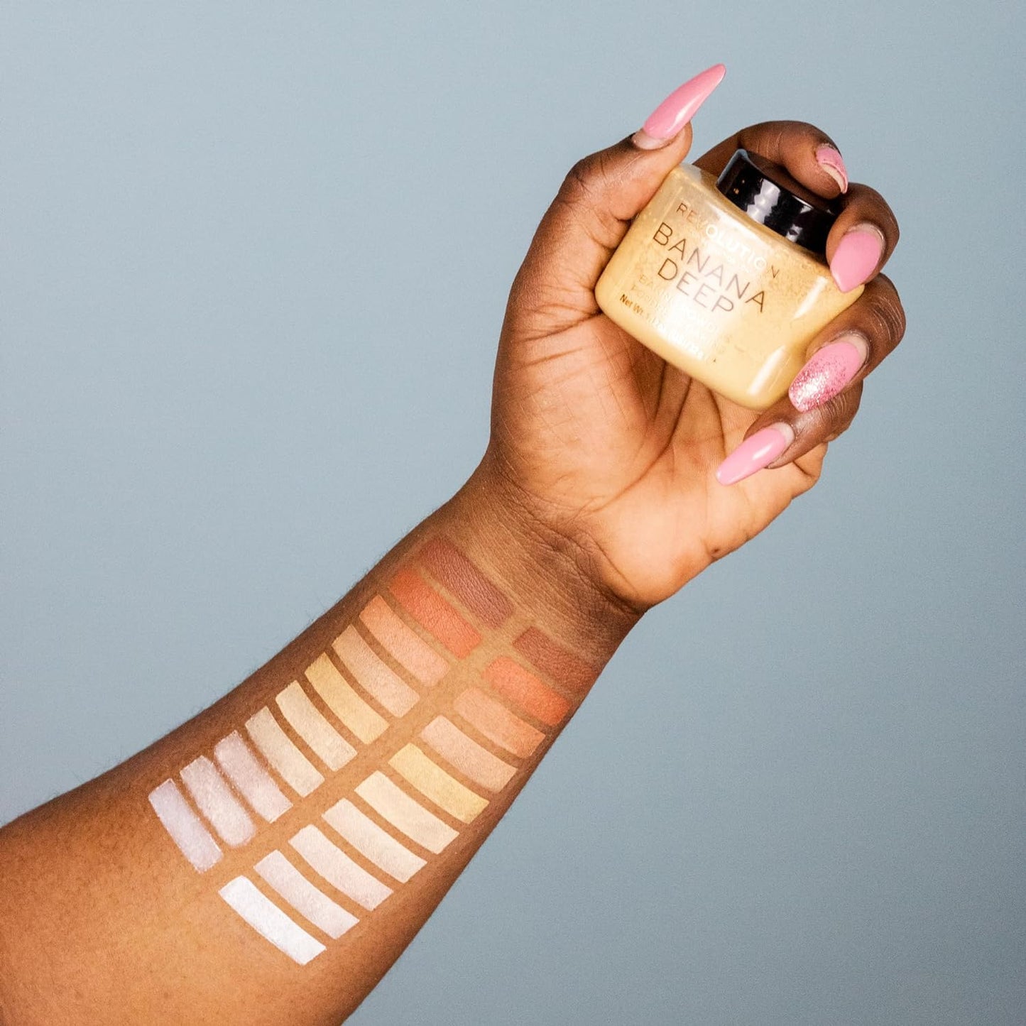 Loose Baking Powder - Long-Lasting Makeup Setting Powder for Shine Control | Banana Deep, 1.12 oz