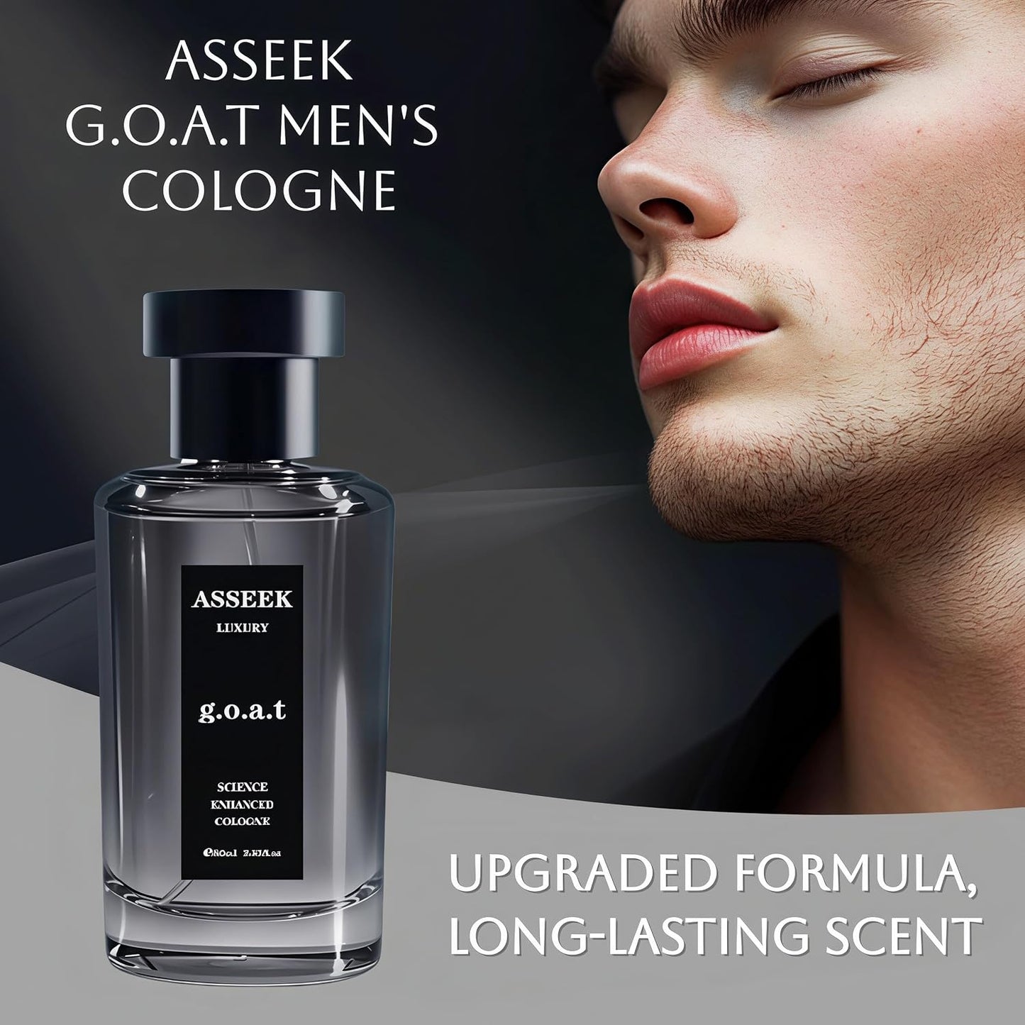 Luxury G.O.A.T Perfume for Men - Long-Lasting Woody Citrus Fragrance | 80ml (2.82 fl oz) Cologne for Daily Wear & Date Night