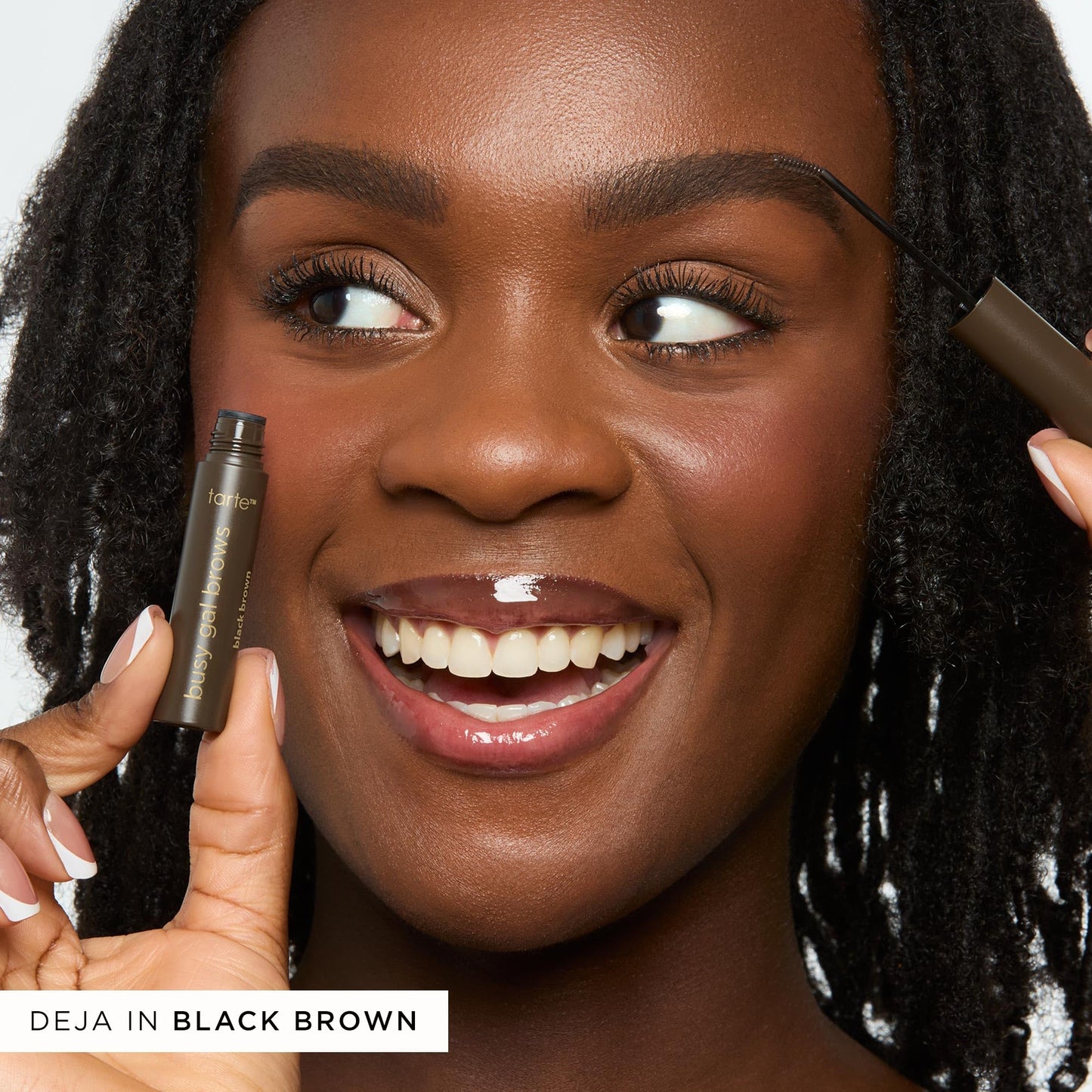tarte busy gal tinted brow gel – 3-in-1 Waterproof Longwear Eyebrow Gel to Shape, Tint & Set Brows, Infused with Vitamin E, Vegan & Cruelty-Free, full size, ash blonde