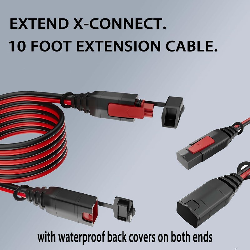 KIAPIEBIO (2 Pack) 10.5-Feet GC004 X-Connect fit for NOCO Battery Charger Accessories,Extension Cable Accessory for Genius Smart Battery Chargers Cable
