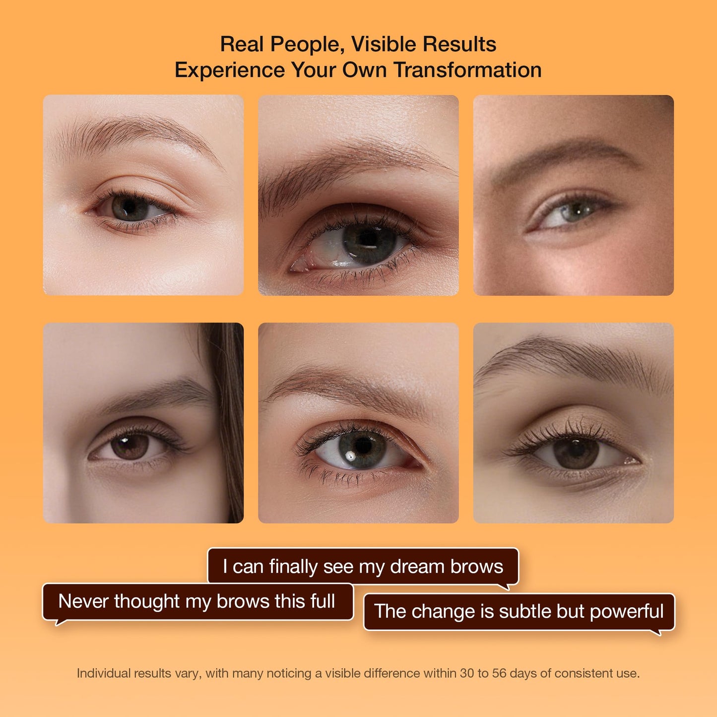 Eyebrow Growth Serum with 5 Peptides & Resurrection Plant, Supports Fuller, Healthier-Looking Brows, Roll-On for Brows, 8ml for Men & Women