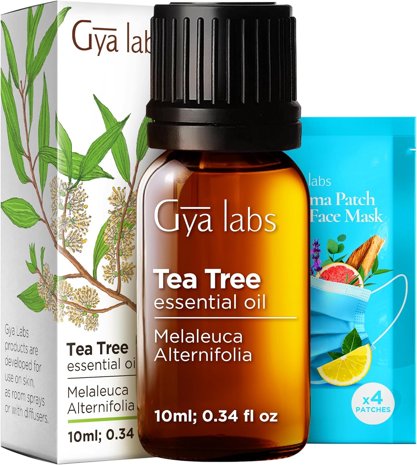 Pure Australian Tea Tree Essential Oil - 0.34 Fl Oz | Natural Oil for Hair, Skin, Diffuser & Aromatherapy