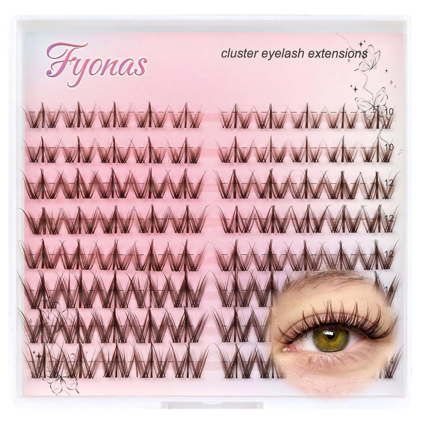 Manga Eyelash Clusters - Spiky Individual Lashes for Volume & Cosplay | 80Pcs C Curl