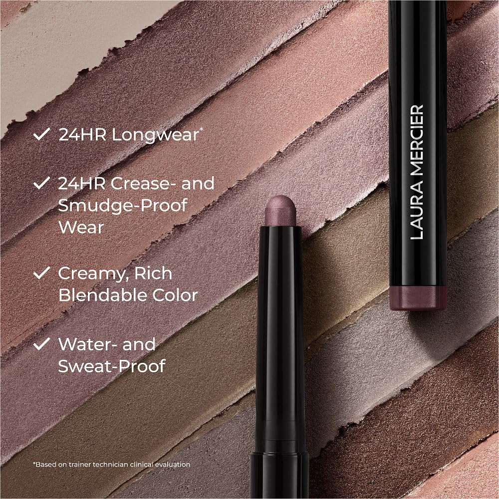 Laura Mercier Caviar Stick Cream Eyeshadow: Shimmer and Matte Finishes, 24HR Wear, Long Lasting, Rich Color, Easily Blendable and Buildable, Waterproof, Hyaluronic Acid Infused