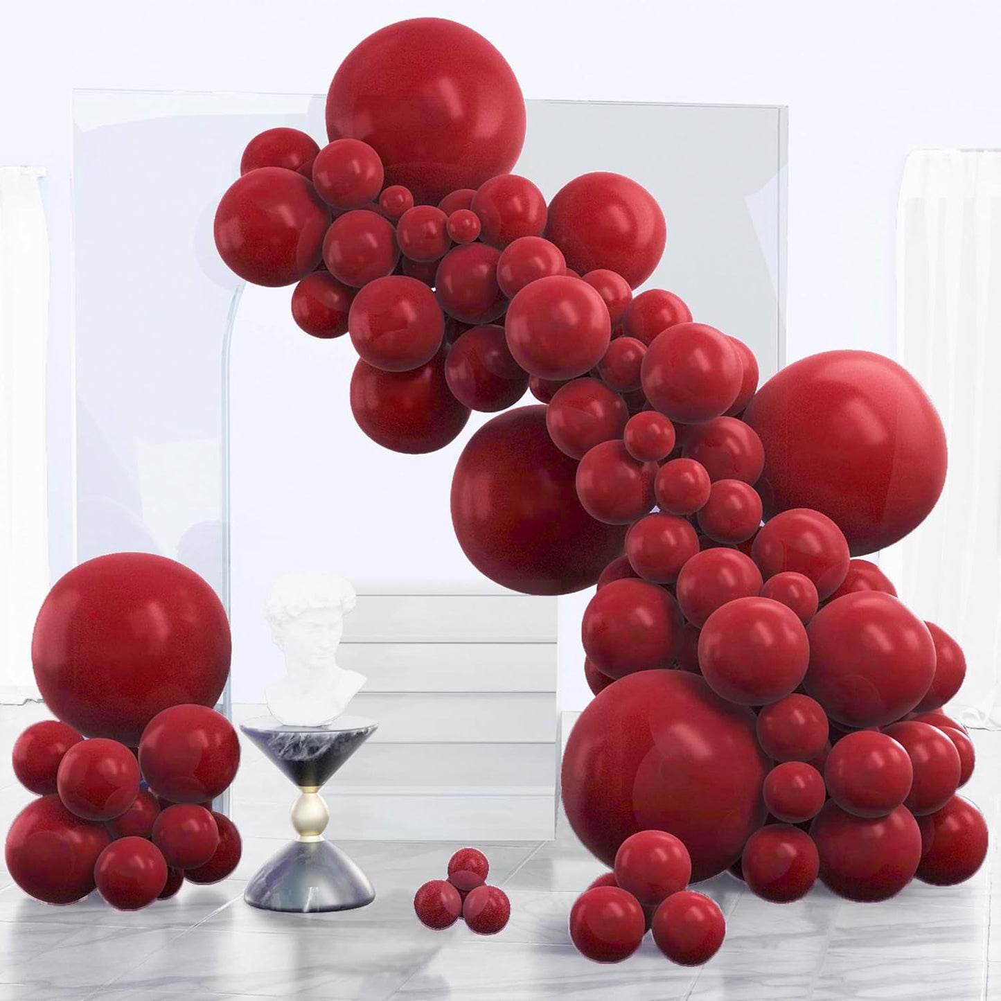Black Balloon Arch Kit - 140 Pcs in 5-18 Inch Sizes for Baby Showers, Birthdays & Anniversaries | Elegant Black Decor