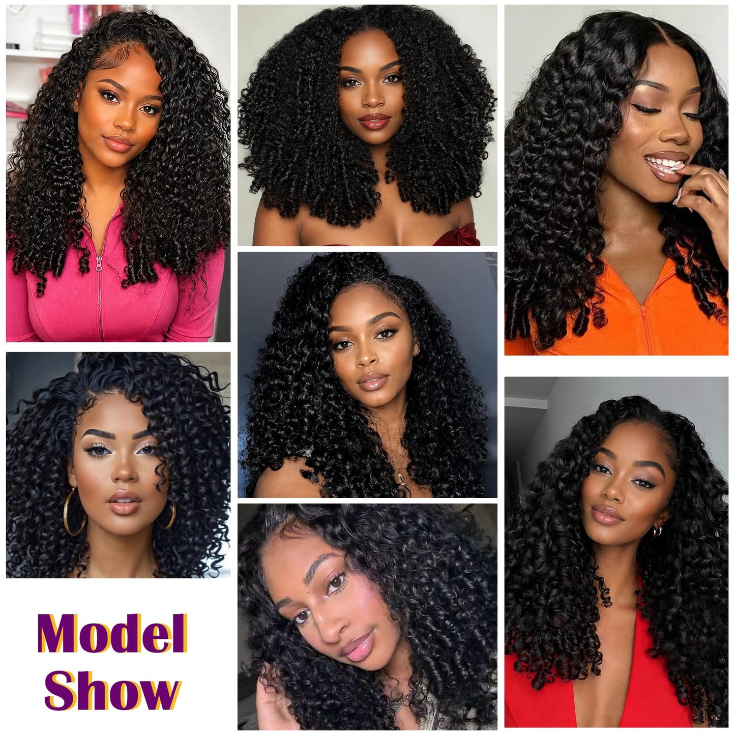 Human Crochet Hair for Black Women 18 Inch 120g Miracle Knots Hair Burmese Curly Crochet Human Hair Feather Crochet Human Hair Bundles Invisible Hair Extensions Natural Black