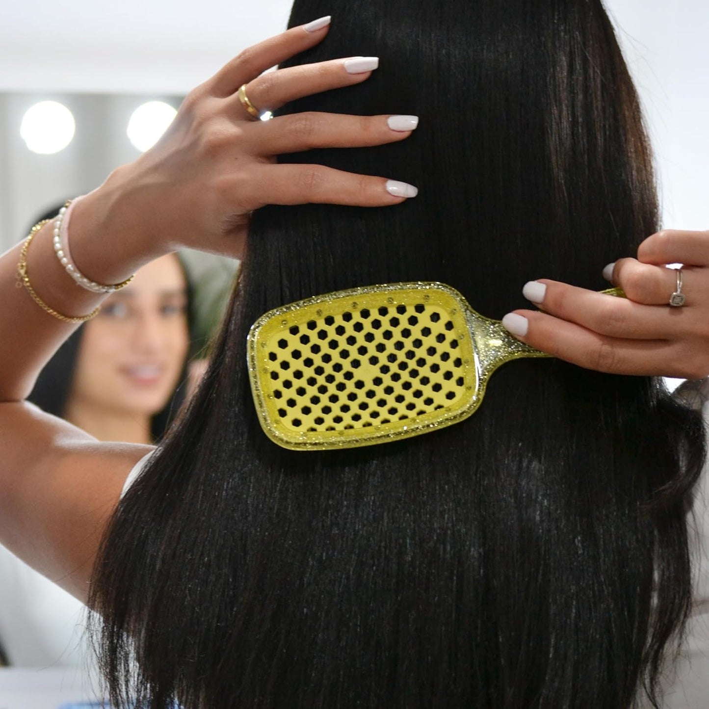FHI Heat Detangling Brush - Pain-Free Brushing for All Hair Types | Durable DuoFlex Bristles, Lightweight Design