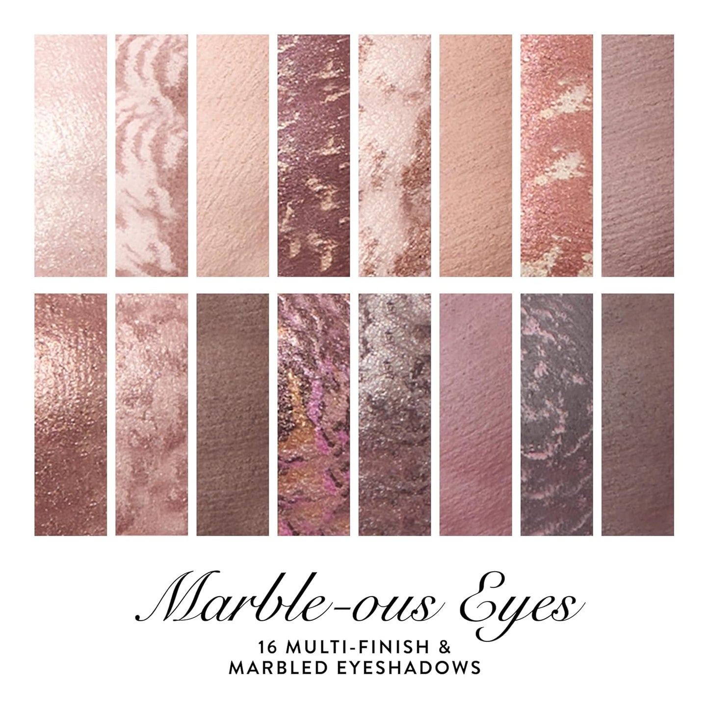 Laura Geller Marble-ous Eyeshadow Palette | 16 Baked & Marbled Shades in Matte & Satin Finishes