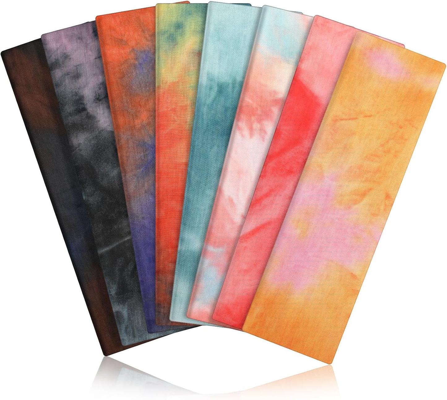 Non-Slip Sports Headbands - 8PCS Elastic Running Bands for Men & Women | Soft, Sweat-Absorbent Design
