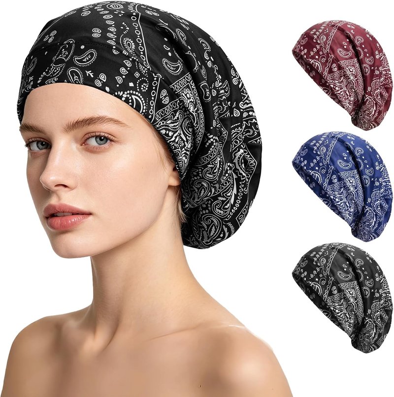 Mulberry Silk Hair Bonnet - Adjustable Sleep Bonnet for Women & Men | Real Silk Lining