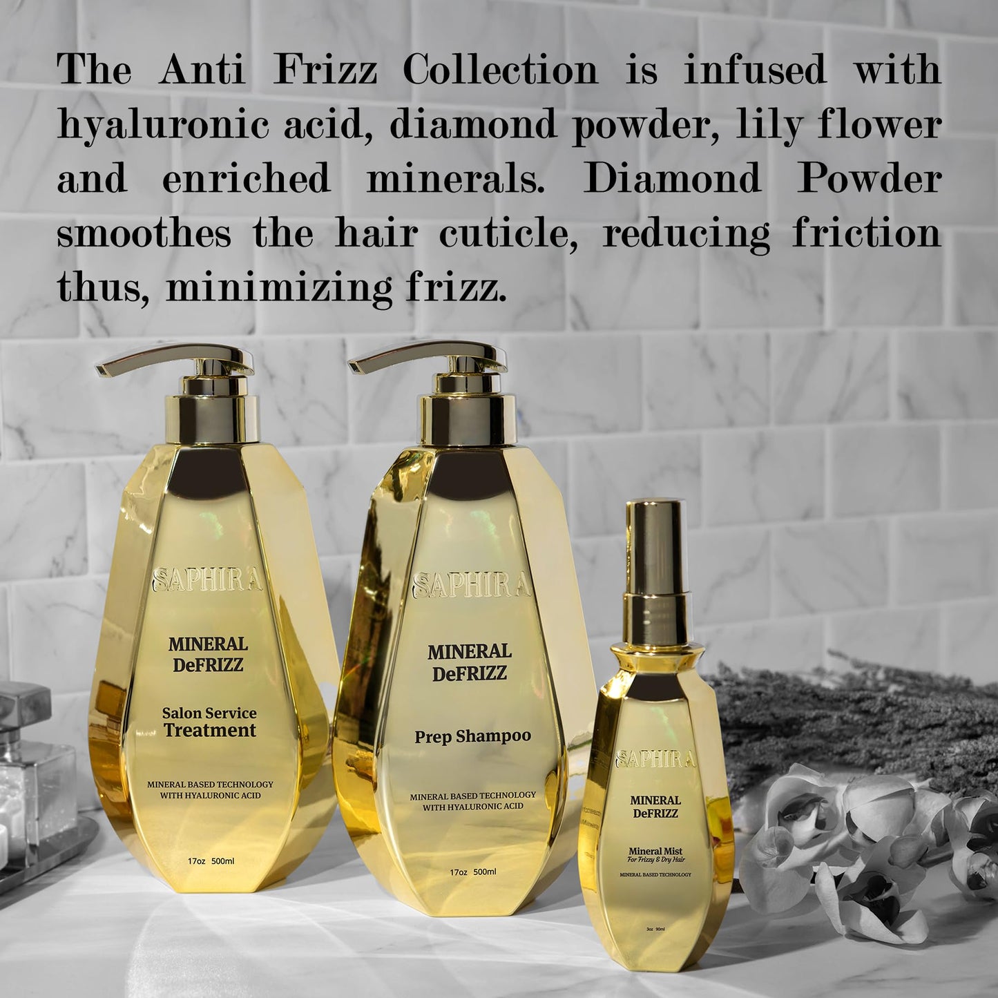 Mineral DeFrizz Kit (Shampoo, Mud, Mineral Mist)