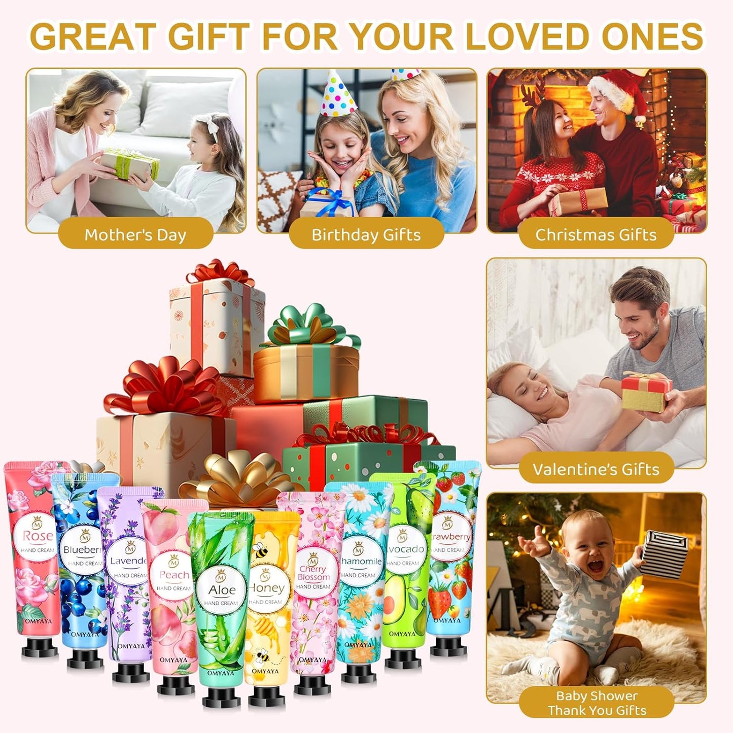 Hand Cream Set - 36 Pack Travel Size Lotion | Perfect Gifts for Mom, Teachers, Nurses & Bridesmaids