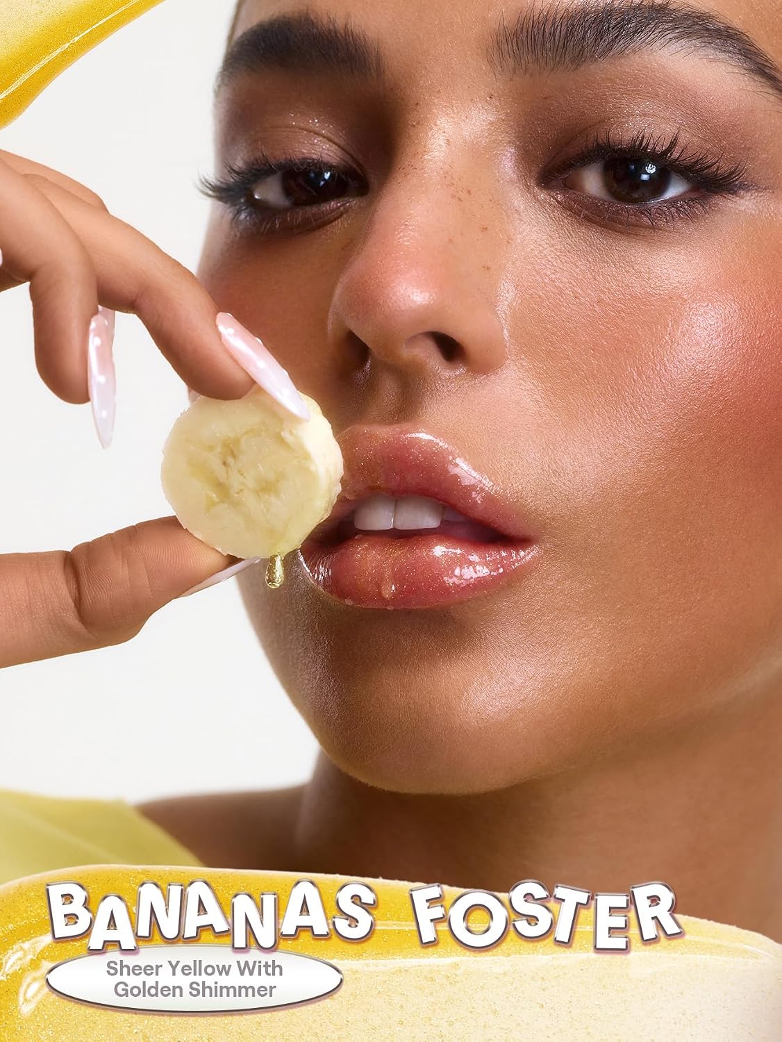 High Shine Finish Moisturizing Lip Gloss - Bananas Foster Flavor | Glass Lock Formula