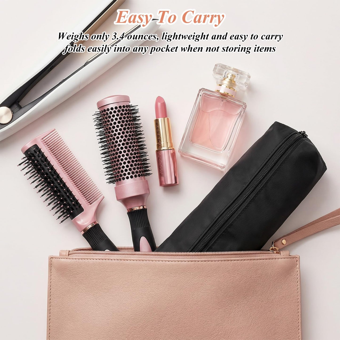 WJIAAA Professional Hot Hair Tools Organizer Bag for Curling Flat Irons
