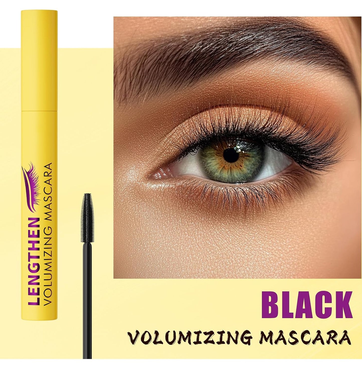 Bubble Mascara - Lightweight Volumizing Formula for Fluffy, Lifted Lashes | Jet Black, Smudge-Proof, Long-Lasting
