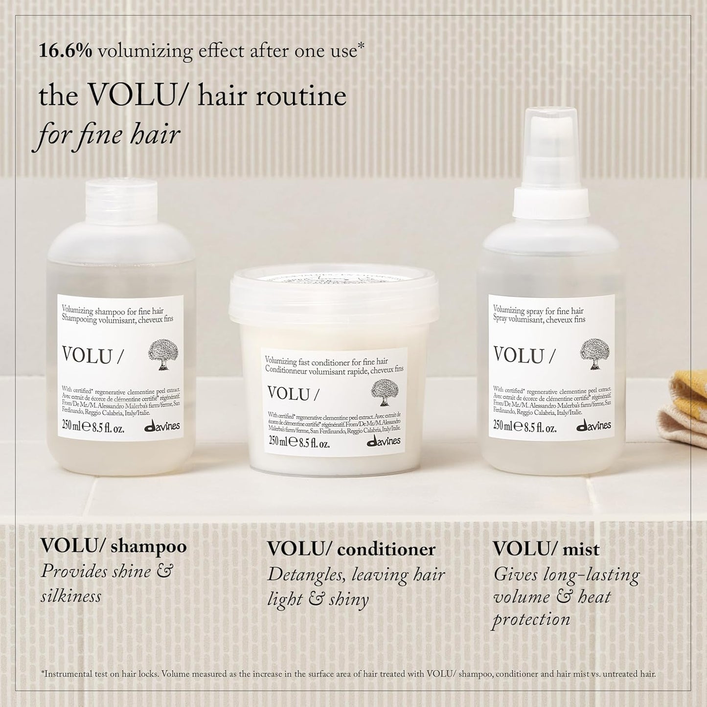 Davines Volumizing Conditioner for Fine Hair - 8.5 Fl Oz | Lightweight Formula for Volume
