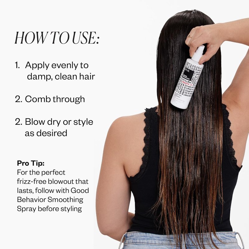 IGK Good Behavior 4-in-1 Prep Spray - Leave-In, Detangler & Heat Protectant | Vegan, Cruelty-Free | 2 Oz