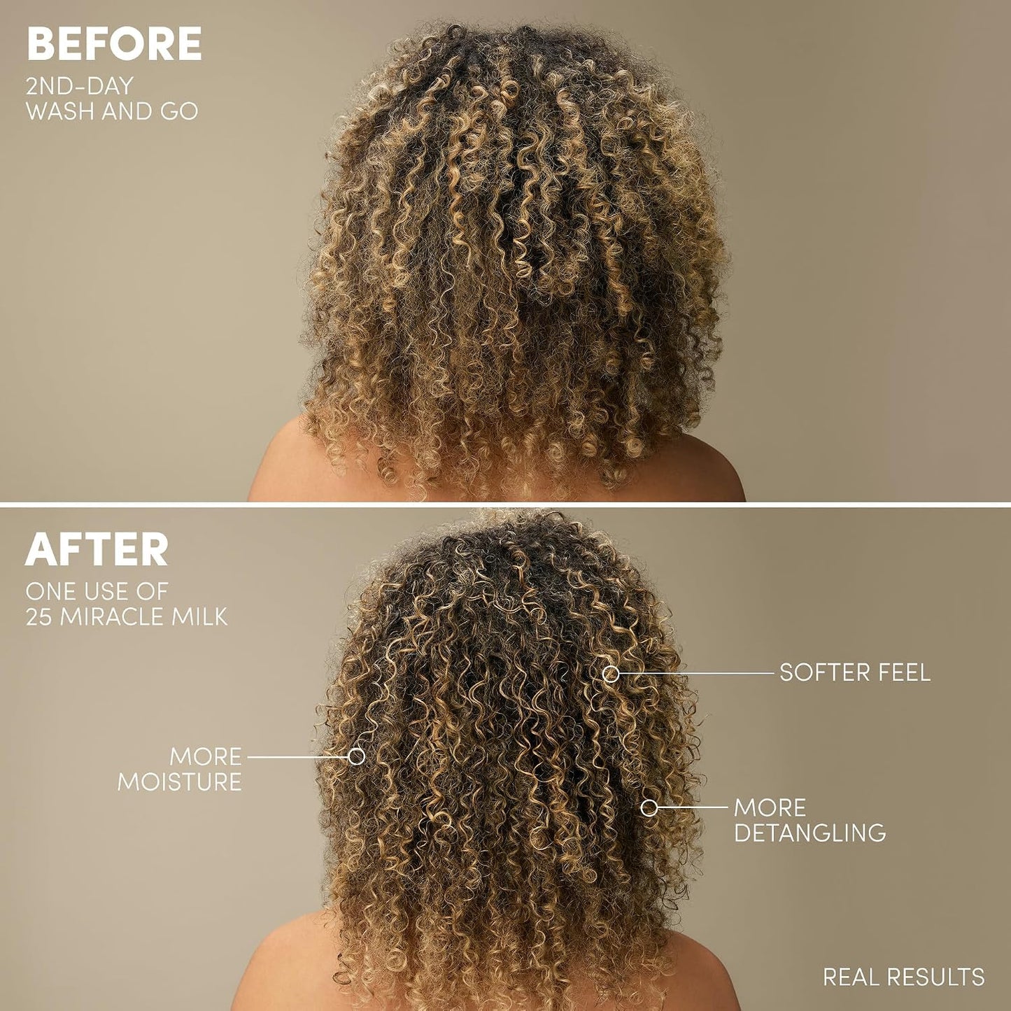 Mizani 25 Benefit Miracle Milk - Leave-In Conditioner for Curly Hair | Coconut Oil, Anti-Frizz, Paraben-Free