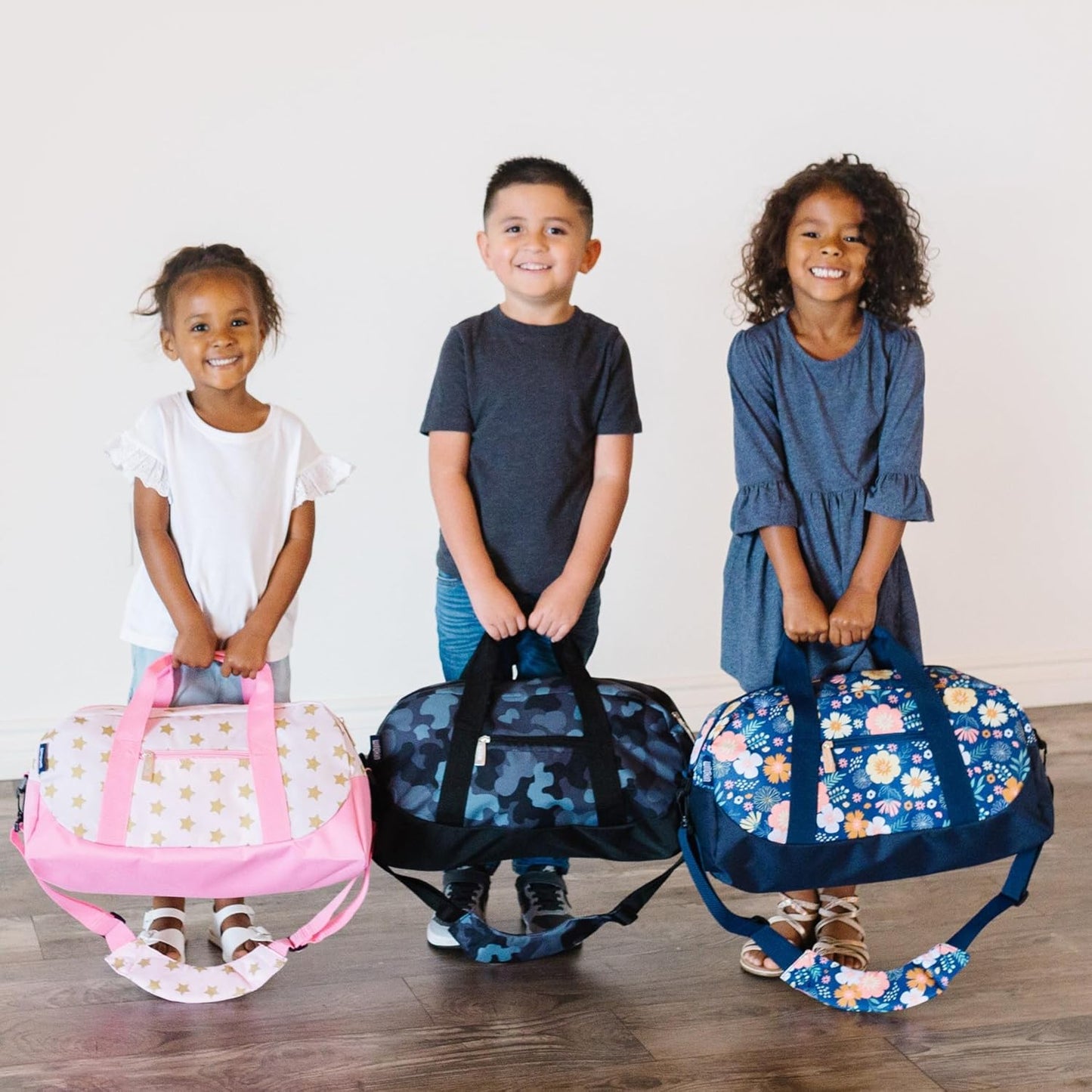 Kids Overnighter Duffel Bag - Carry-On Size for School & Sleepovers | Monster Green