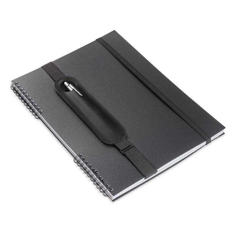 MAKYN Leather Adjustable Pen Holder for Journals, Notebooks, Planners, Books, Pencil Sleeve Case Pouch, Elastic Pen Holder for Notebook, Soft Fountain Pen Case (Black)