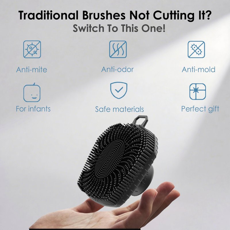 RamPula Face Scrubber & African Net, Silicone Exfoliating Brush for Men Women, Facial Cleansing Brush, Manual Waterproof Cleansing Skin Care, Blackhead Removing Pore Cleansing Massaging Face Brushes