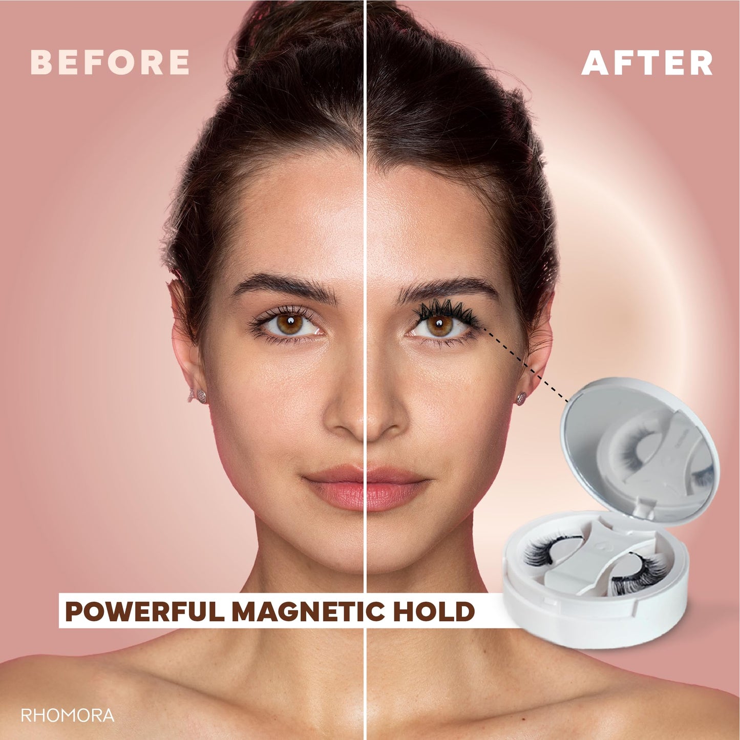 Magnetic Eyelashes with Applicator, Reusable Magnetic Eyelashes Natural Look, No Glue Needed False Soft Thick Lashes Kit Without Eyeliner, Portable Lashes for Eye Makeup (Mega)
