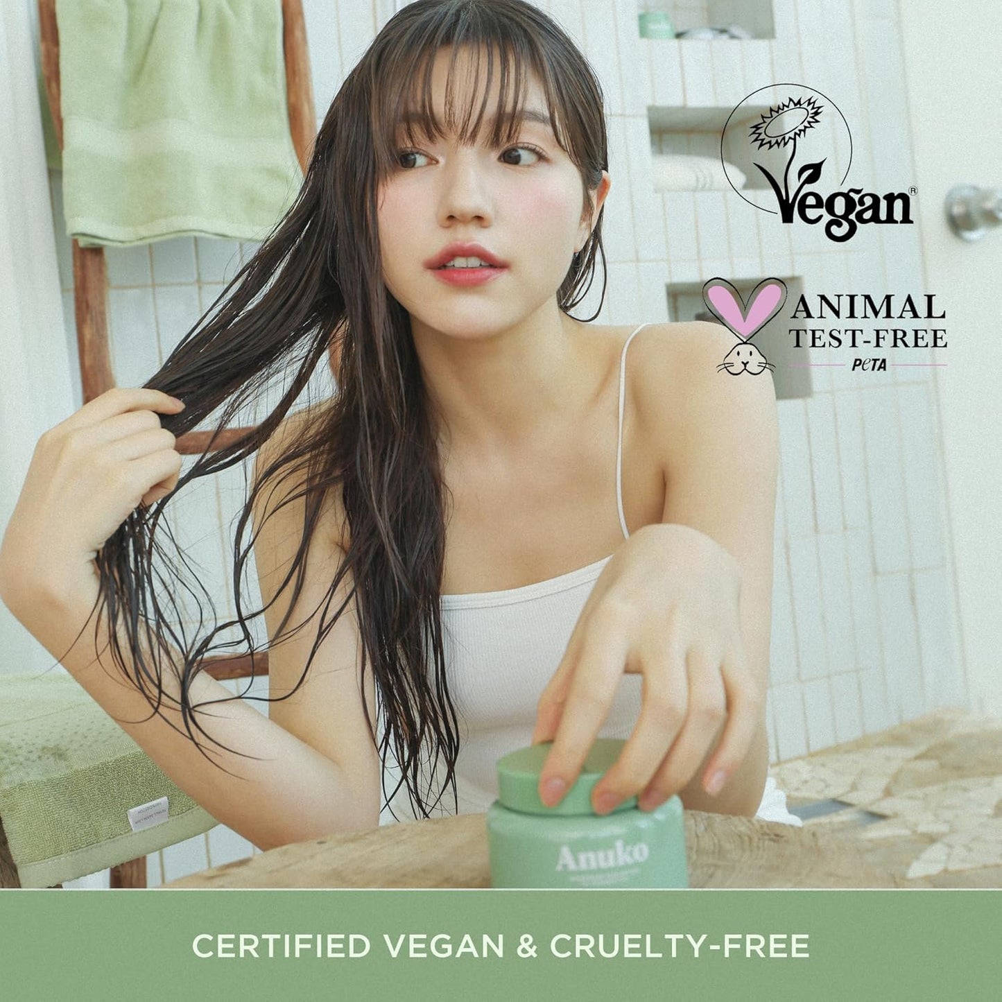 Nourishing Hair Butter for Damaged Hair - Shea Butter & Green Tea | 6.7 oz Vegan Hair Treatment Mask