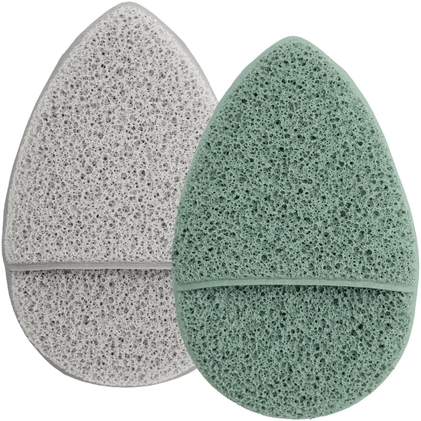 Face Sponges for Cleansing - Reusable Exfoliating Makeup Remover | Blue & Pink, 2 Pack