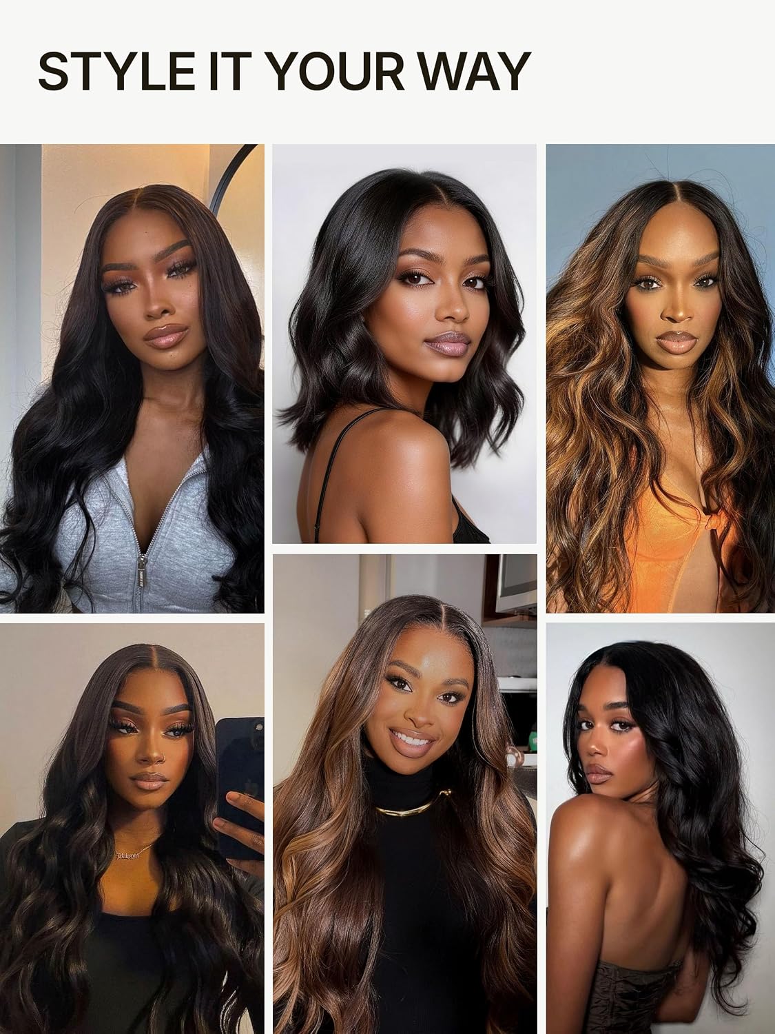 Veralux™ Blend Human Hair Wig - Loose Body Wave, Curly Style | 12 Inch Highlight Brown Lace Front for Black Women