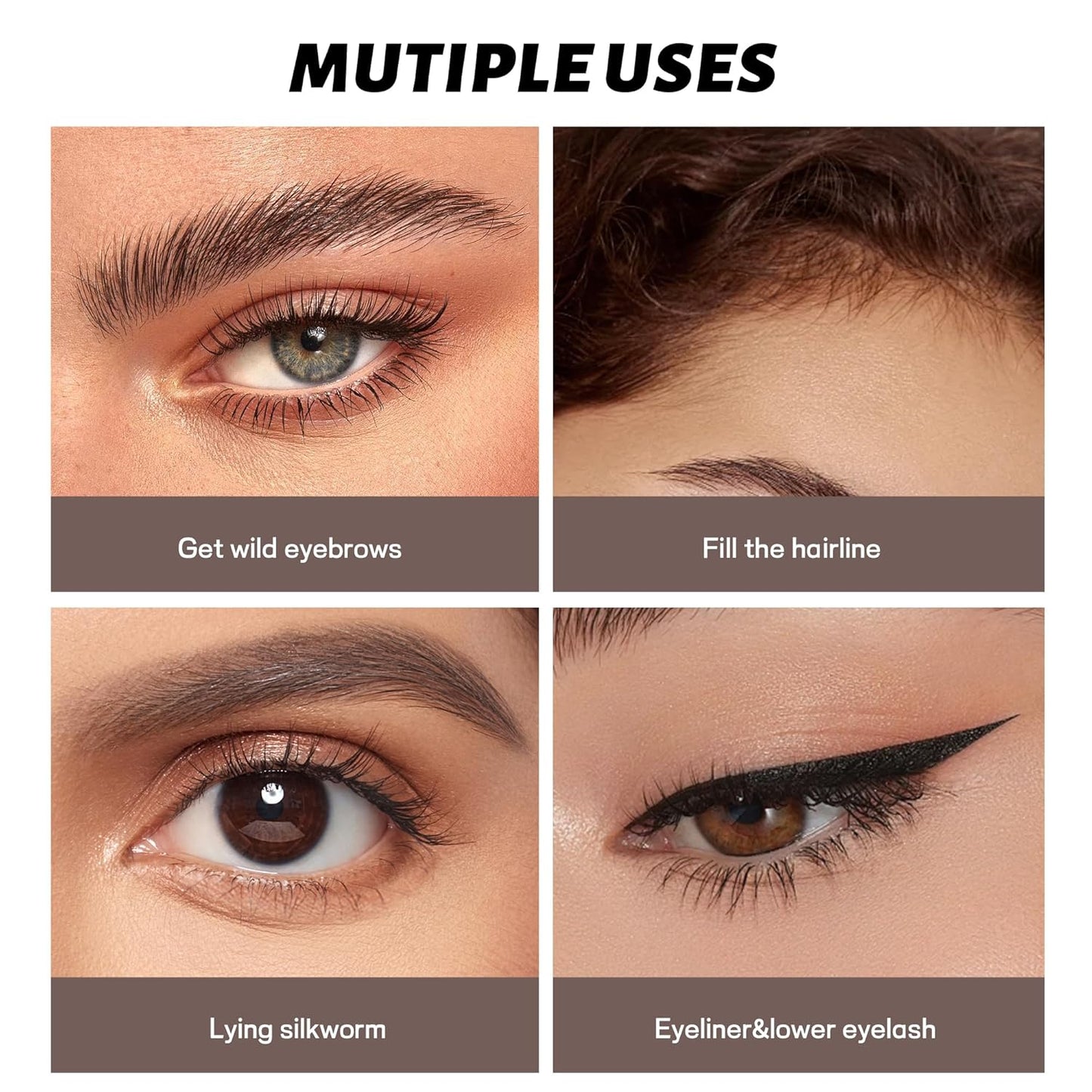 Eyebrow Pencil - Waterproof Microblading Pens for Precise, Natural-Looking Brows | 2 Pcs Dark Blonde