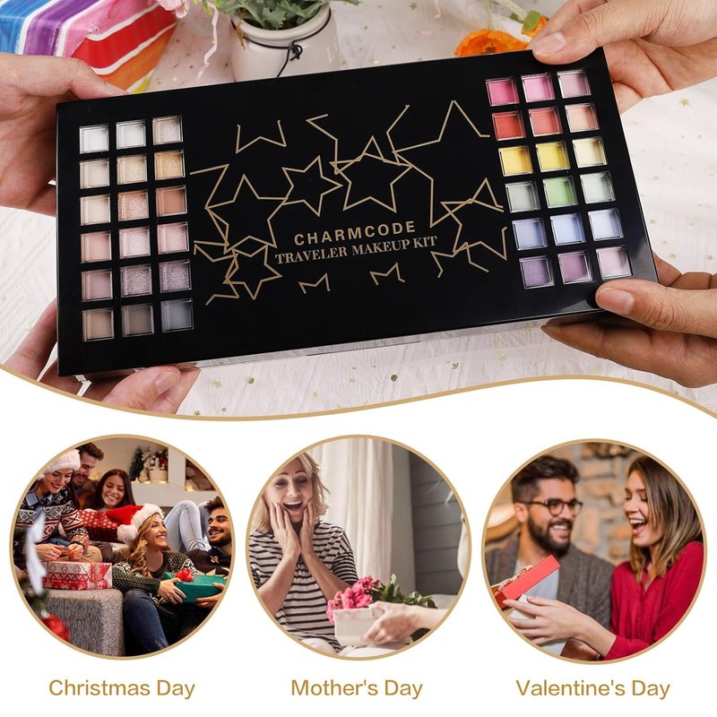 All-In-One Makeup Kit for Women | Complete Christmas Gift Set for Teens - Eyeshadow, Lip Gloss, Concealer & More