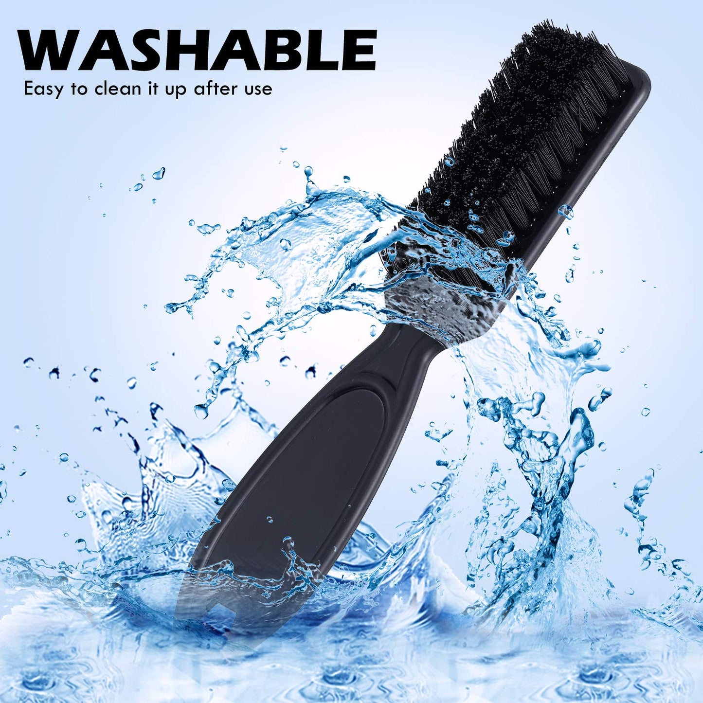 Patelai 6 Pcs Barber Clipper Cleaning Brush Set, Clipper Cleaning Brushes, Barber Accessory Nylon Trimmer Cleaner, Hair Fade Styling Tool, Duster, Manicure, Mini Lightweight(Vibrant Color Set)