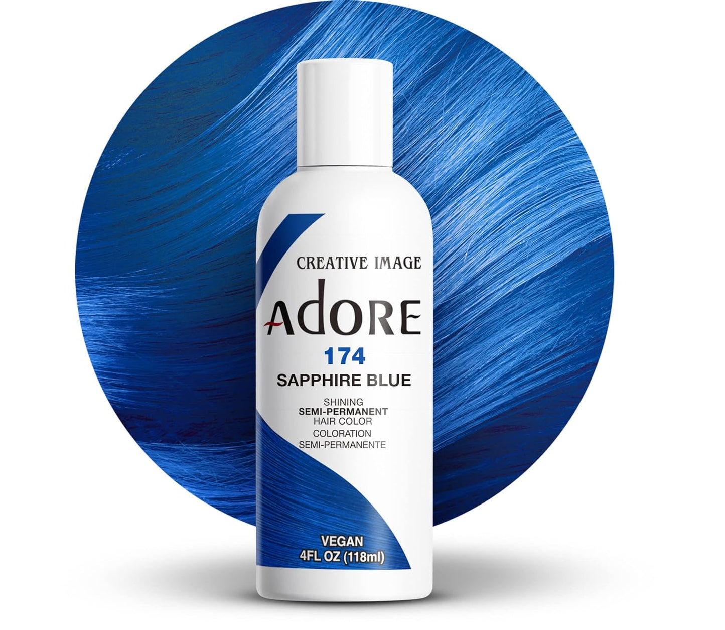 Adore Semi Permanent Hair Color - Mystic Grey | Vegan, Ammonia-Free Hair Dye | 4 Fl Oz