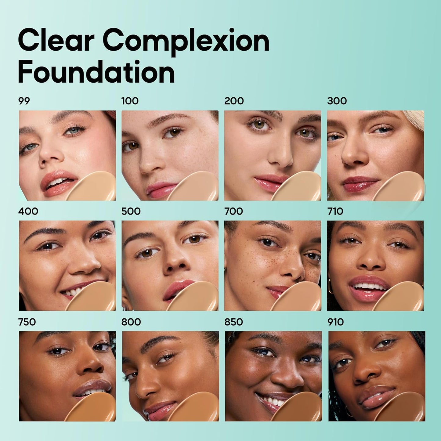 Almay Clear Complexion Foundation - Oil-Free Makeup for Acne-Prone Skin | Buildable Coverage, Soft-Matte Finish, 1 fl oz