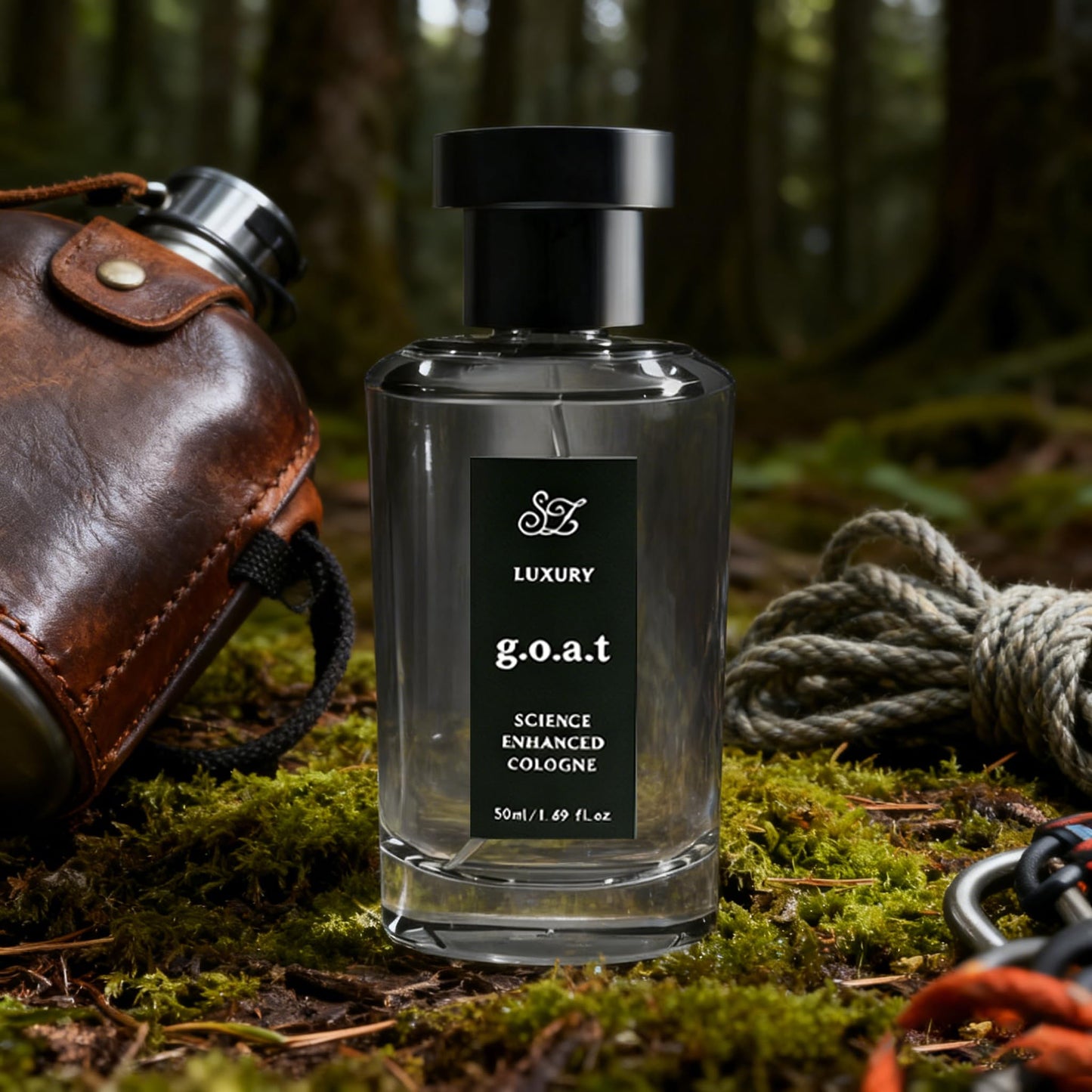 OUSHANG Midnight Marine Men’s Cologne luxury g.o.a.t perfume By Rihanna for men women's,Fresh Ocean Citrus & Woody Amber Eau de Parfum, 50ml Long Lasting Masculine Scent (Ocean Citrus & Woody Amber)