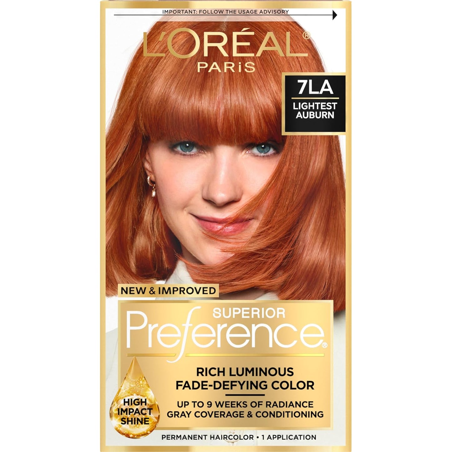 L'Oreal Paris Hair Color - Superior Preference Dark Ash Blonde 7A | Fade-Defying Permanent Dye for 9 Weeks of Radiance