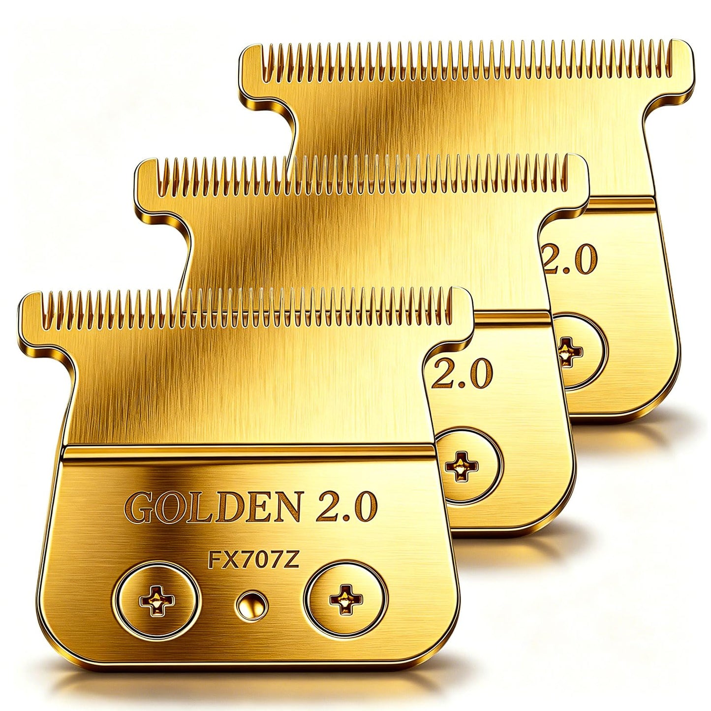 Replacement Blade for BaByliss PRO Hair Trimmers (FX787, FX799) and LoPROFX Trimmers (FX726, FX729) (Gold/3PCS)