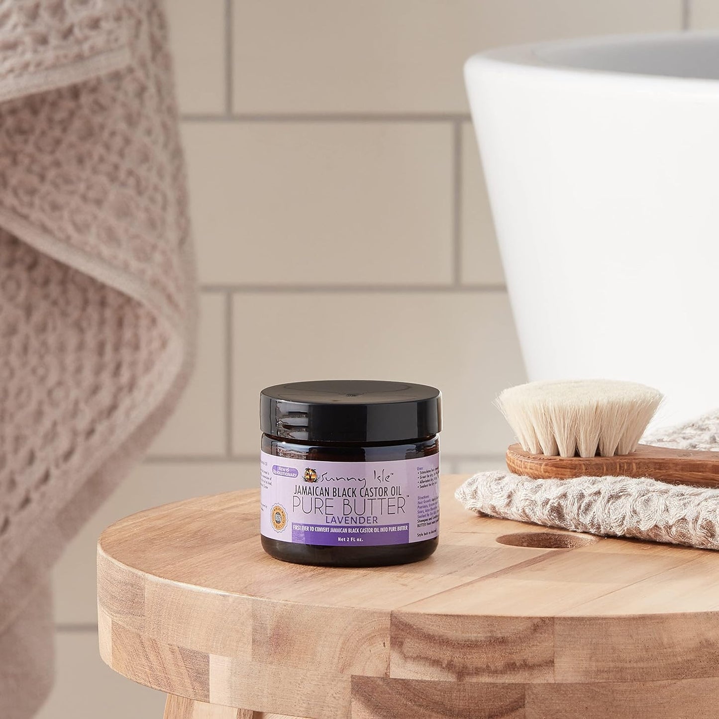 Jamaican Black Castor Oil Pure Butter - Lavender Scented, Natural & Organic - 2 oz